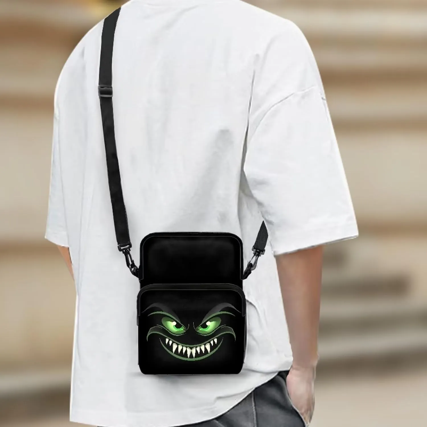 Kids Girls Boys 2 Layer Crossbody Shoulder Bag Messenger Sling Bags Purse Wallet Holder