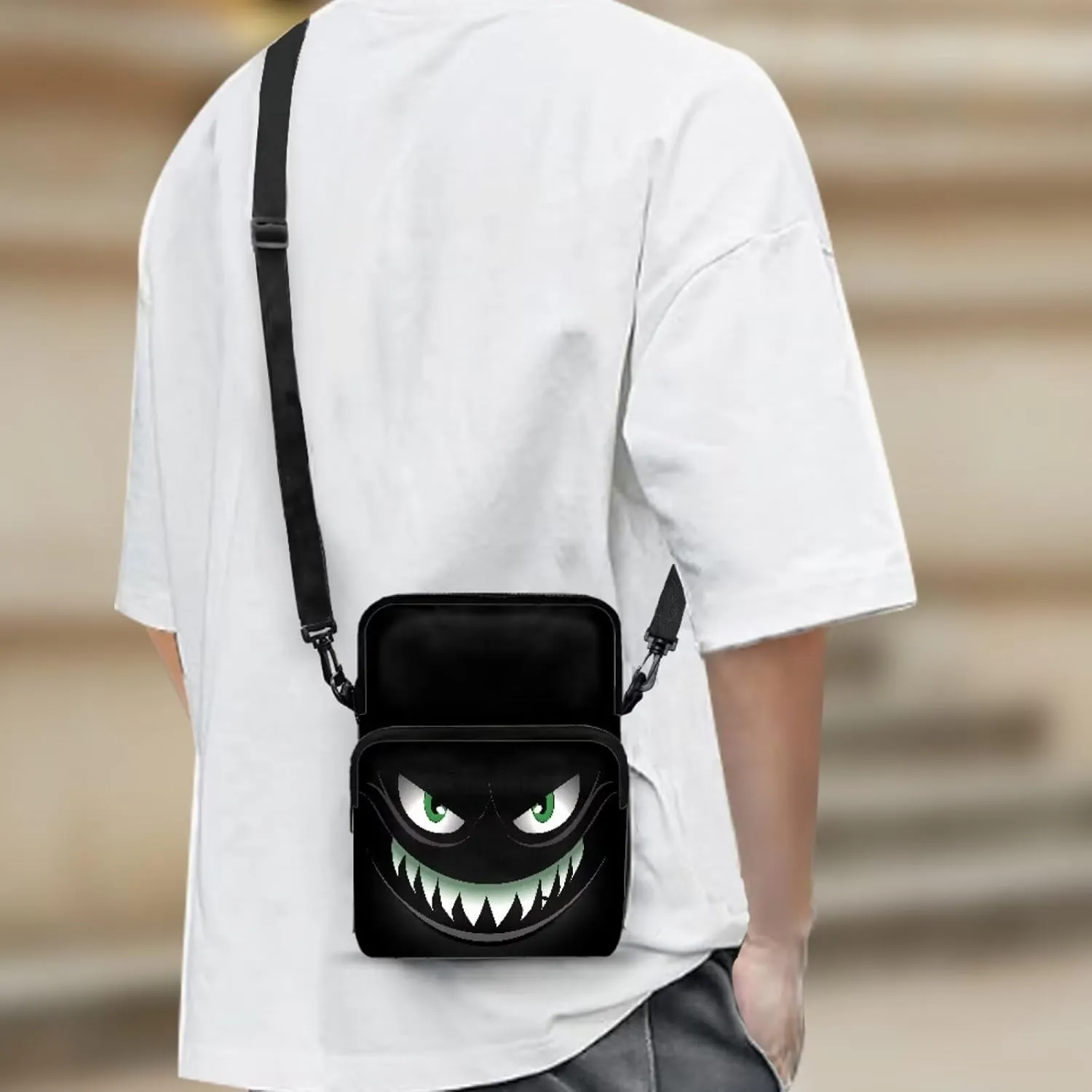 Kids Girls Boys 2 Layer Crossbody Shoulder Bag Messenger Sling Bags Purse Wallet Holder