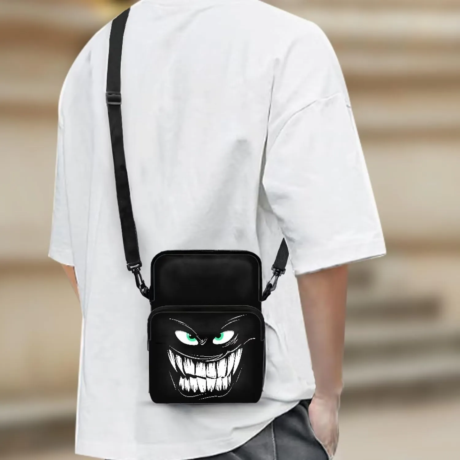 Kids Girls Boys 2 Layer Crossbody Shoulder Bag Messenger Sling Bags Purse Wallet Holder