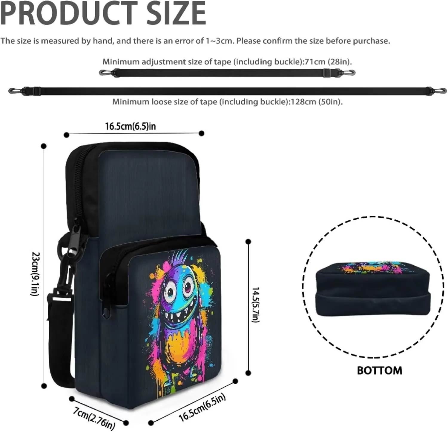 Kids Girls Boys 2 Layer Crossbody Shoulder Bag Messenger Sling Bags Purse Wallet Holder