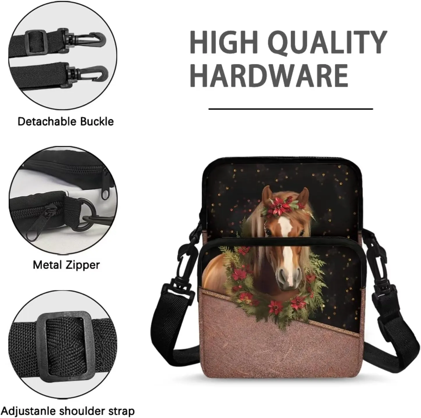 Kids Girls Boys Crossbody Shoulder Bag Messenger Bags for Cell Phone Passport Wallet