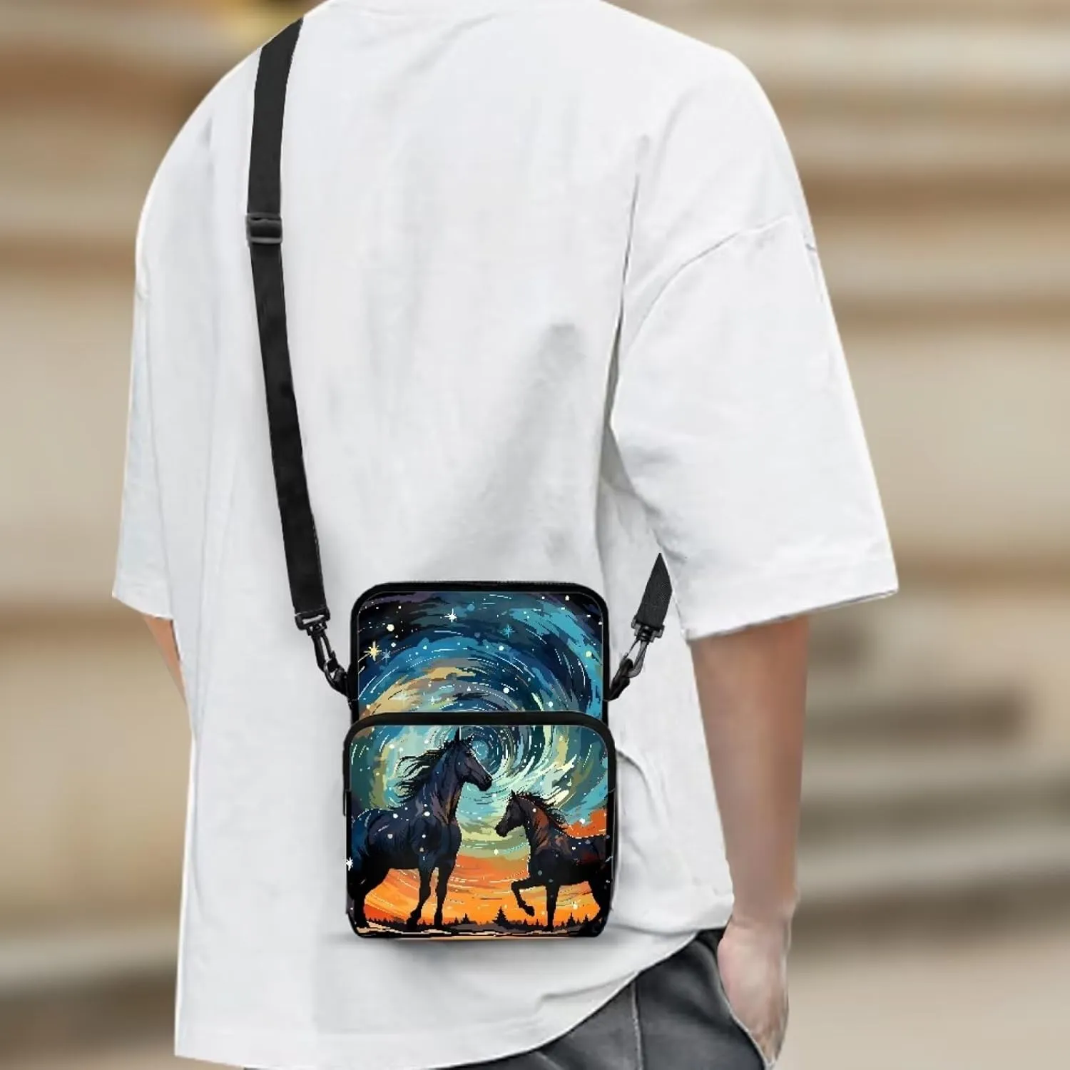 Kids Girls Boys Crossbody Shoulder Bag Messenger Bags for Cell Phone Passport Wallet