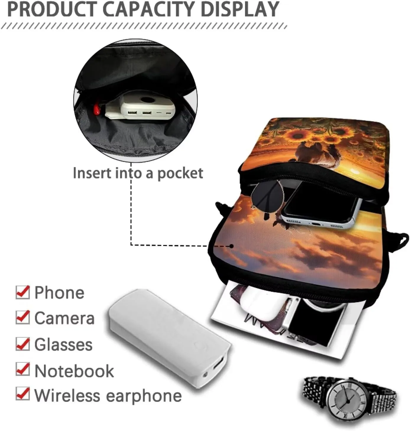 Kids Girls Boys Crossbody Shoulder Bag Messenger Bags for Cell Phone Passport Wallet