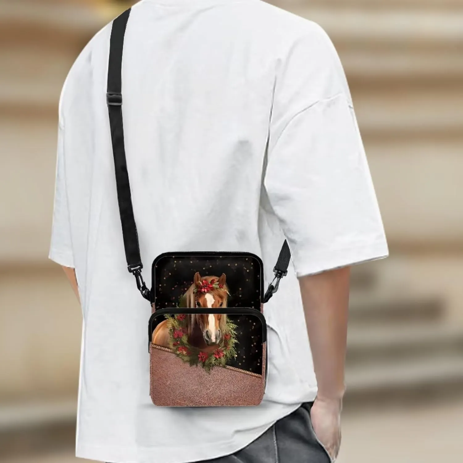 Kids Girls Boys Crossbody Shoulder Bag Messenger Bags for Cell Phone Passport Wallet