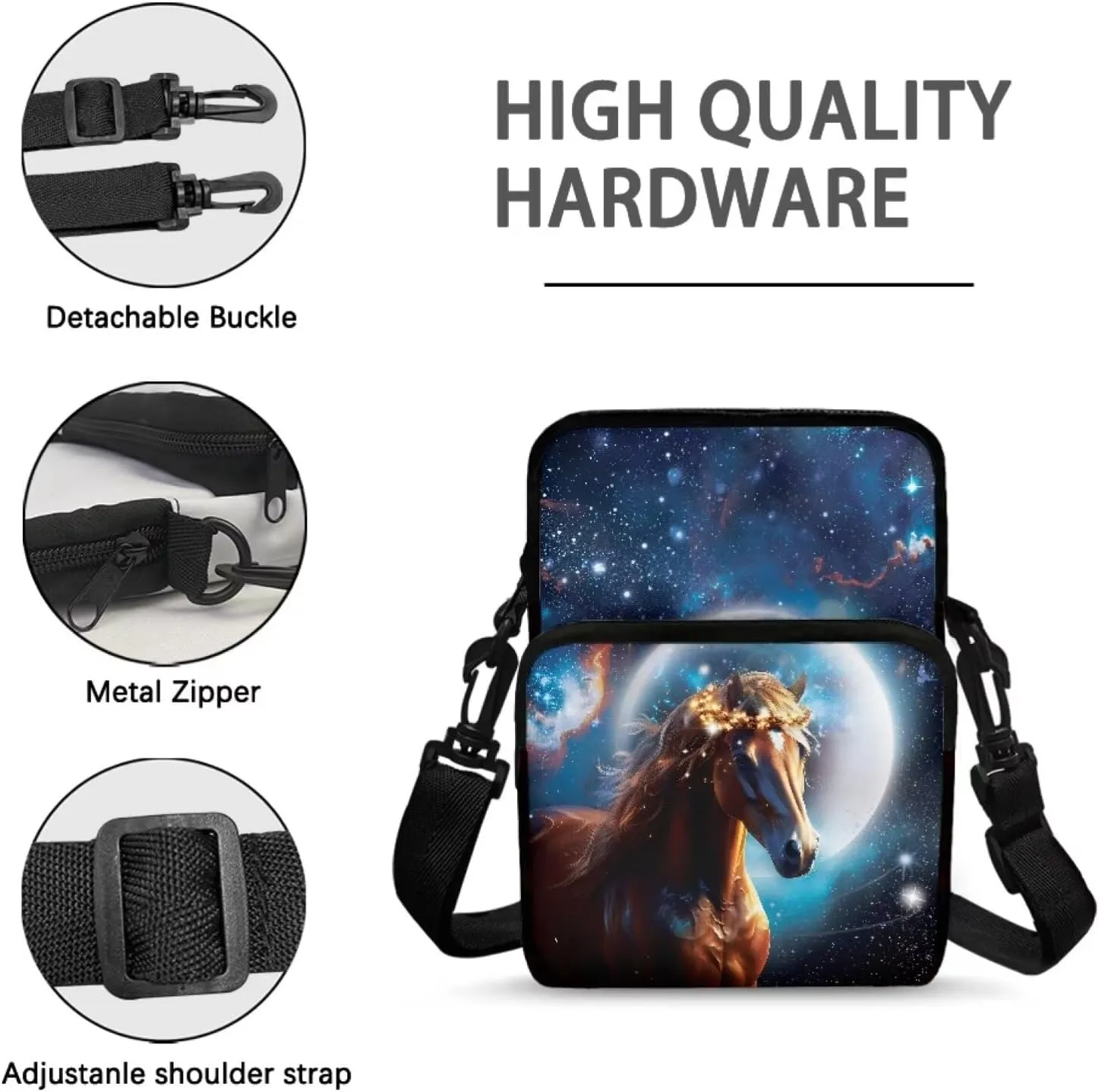Kids Girls Boys Crossbody Shoulder Bag Messenger Bags for Cell Phone Passport Wallet