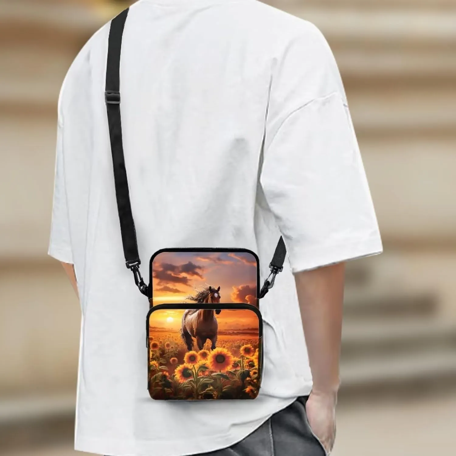 Kids Girls Boys Crossbody Shoulder Bag Messenger Bags for Cell Phone Passport Wallet