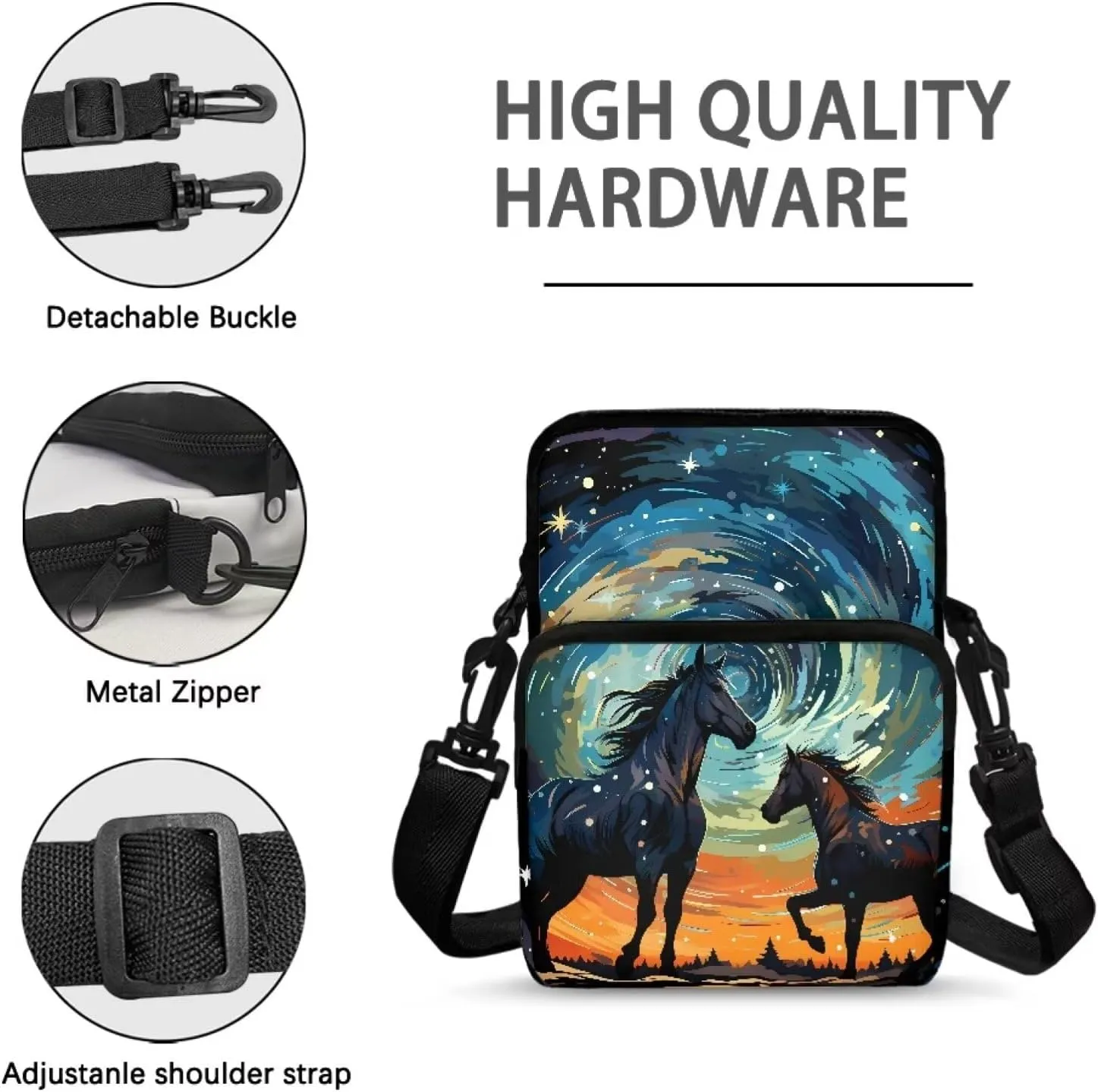 Kids Girls Boys Crossbody Shoulder Bag Messenger Bags for Cell Phone Passport Wallet