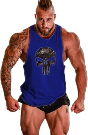 Lift Men's Bodybuilding Gym Tank Tops Workout Stringer Sleeveless Shirts Vest Cotton