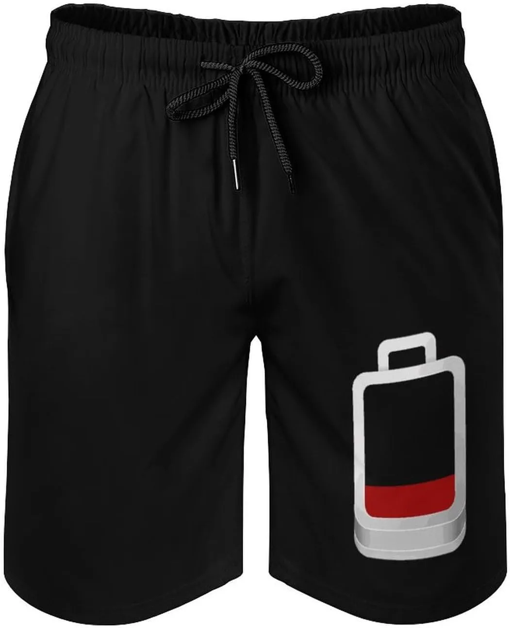 Low Battery Men's Swim Trunks Quick Dry Board Shorts Breathable Summer Beach Shorts Bathing Suits