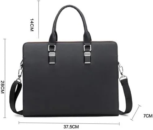 Man's Laptop Briefcase Business Handbag Large Capacity Messenger Bags Male Vintage Men's Shoulder Bag