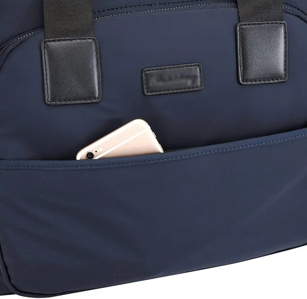 Men Waterproof Nylon Briefcase Convertible 14 Inch Messenger Bags Handbag Multifunction Business Shoulder Bag