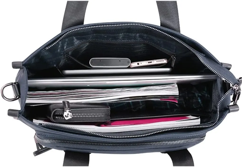 Men Waterproof Nylon Briefcase Convertible 14 Inch Messenger Bags Handbag Multifunction Business Shoulder Bag
