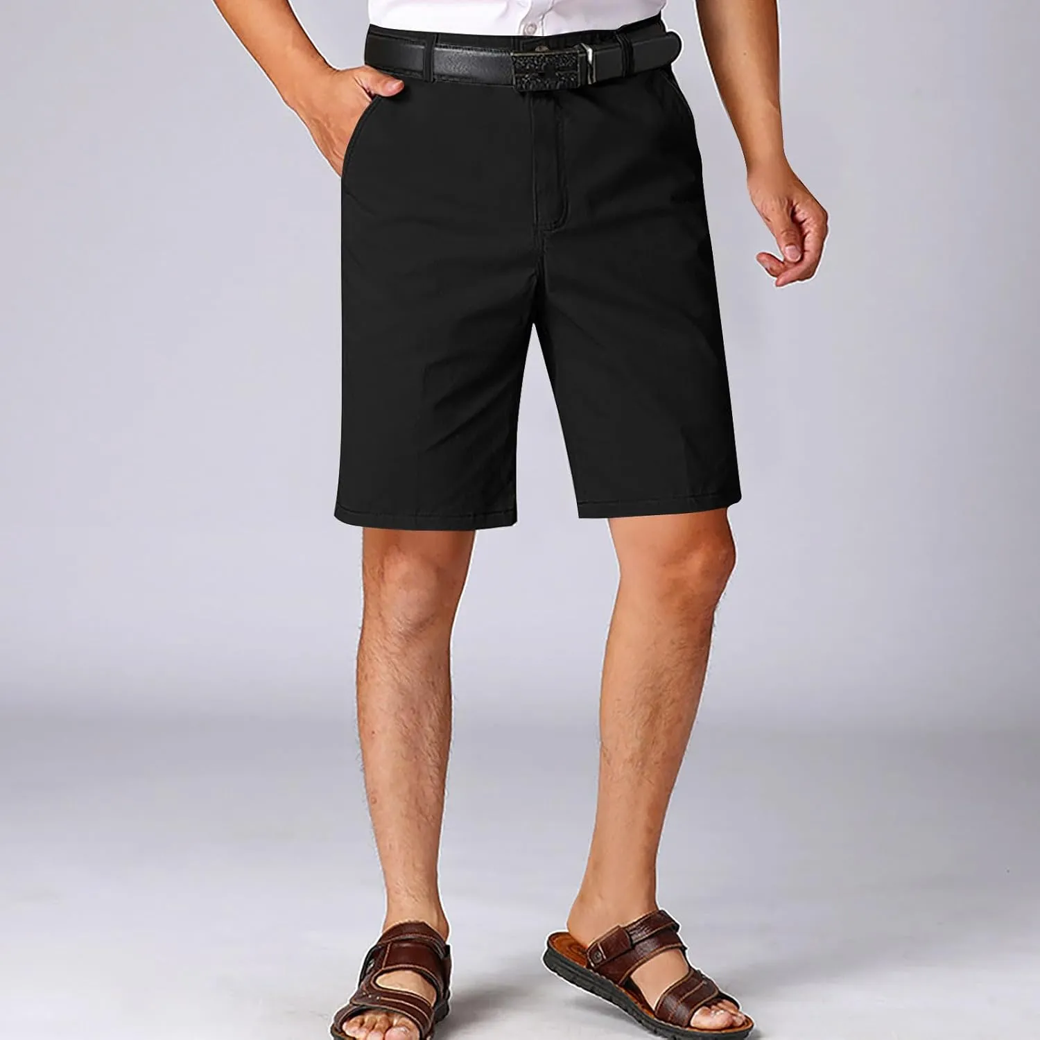 Men's Golf Shorts 2025 Mens Shorts Stretch Flat Front Work Dress Short Lightweight Hiking Chino Cargo Pants Straight