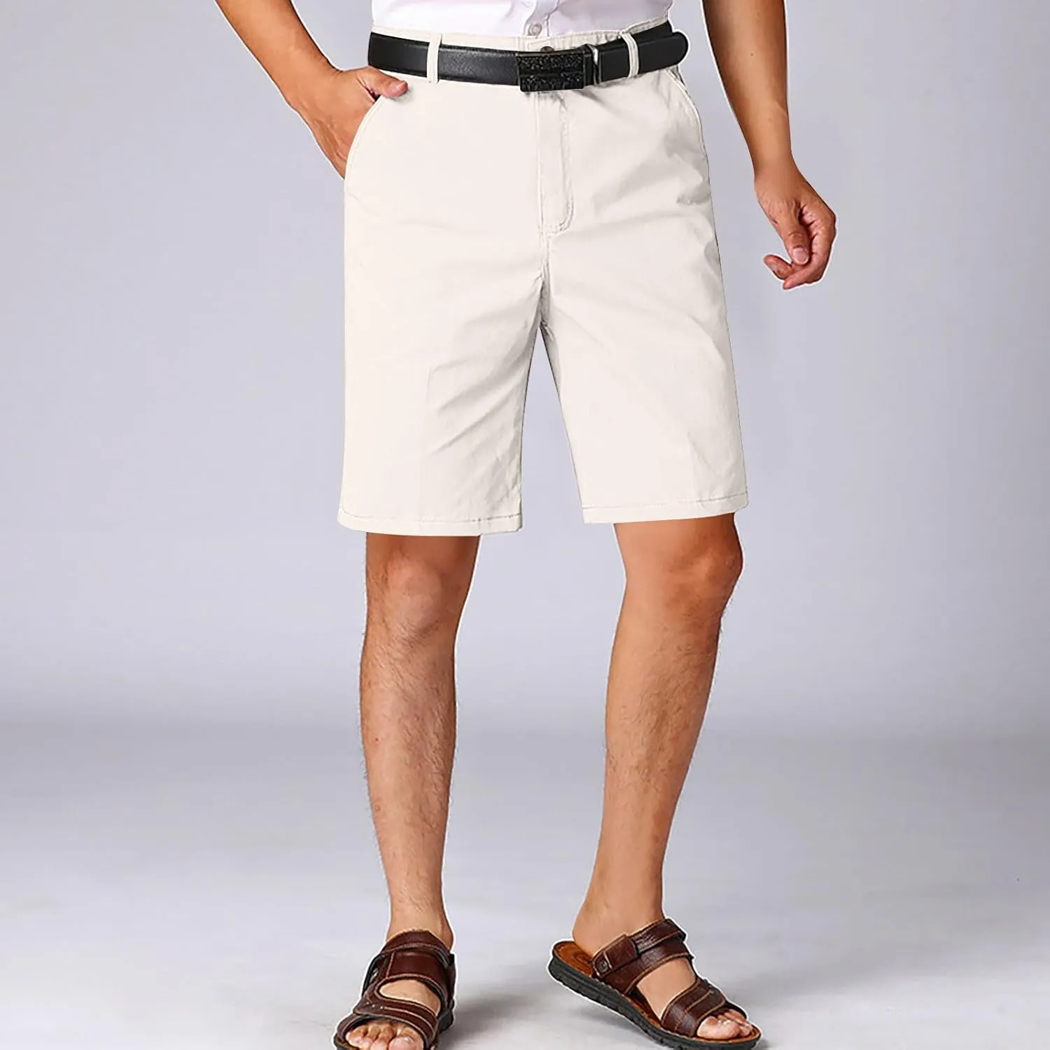 Men's Golf Shorts 2025 Mens Shorts Stretch Flat Front Work Dress Short Lightweight Hiking Chino Cargo Pants Straight