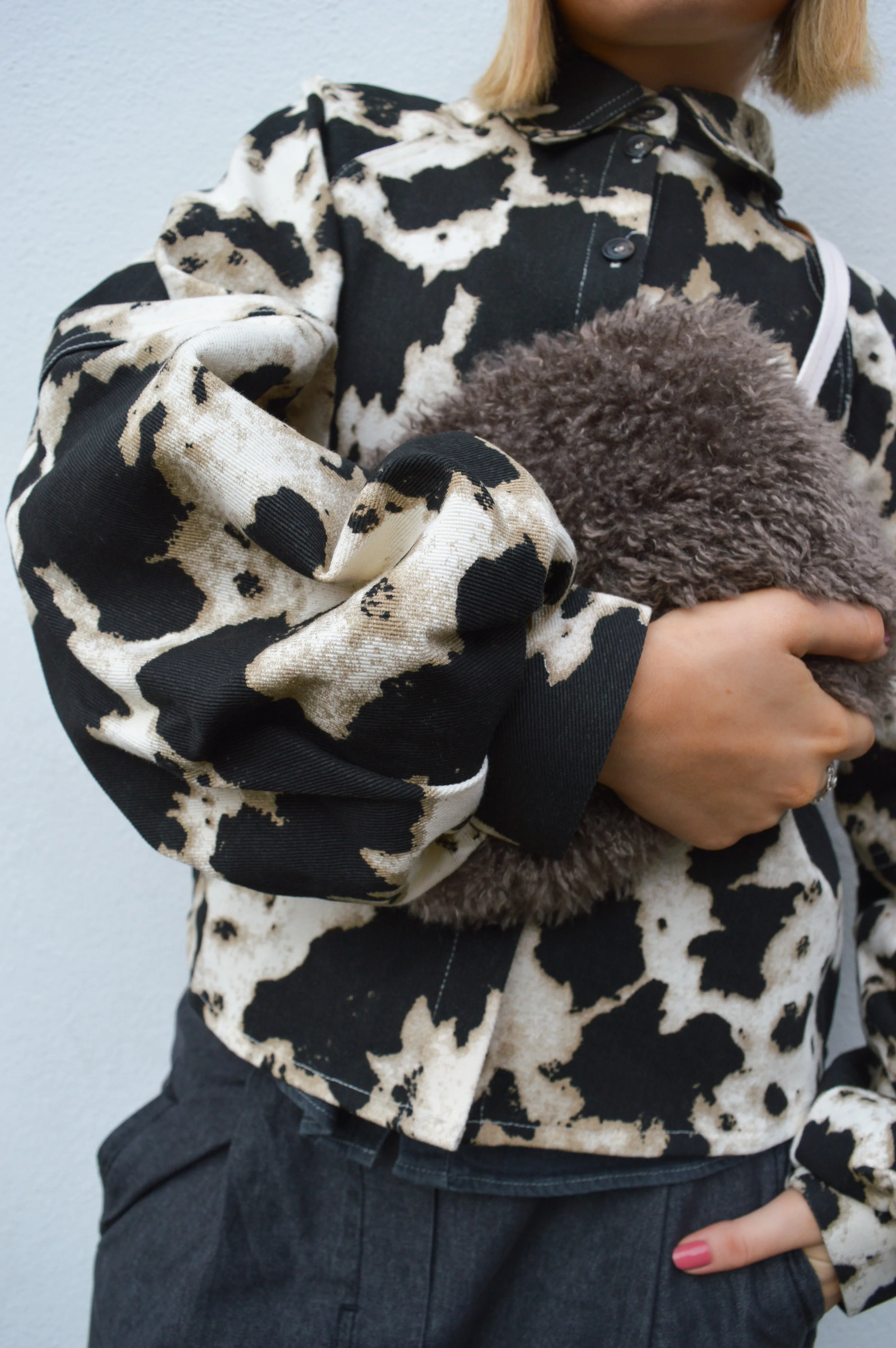 Object Montana Cow Print Jacket