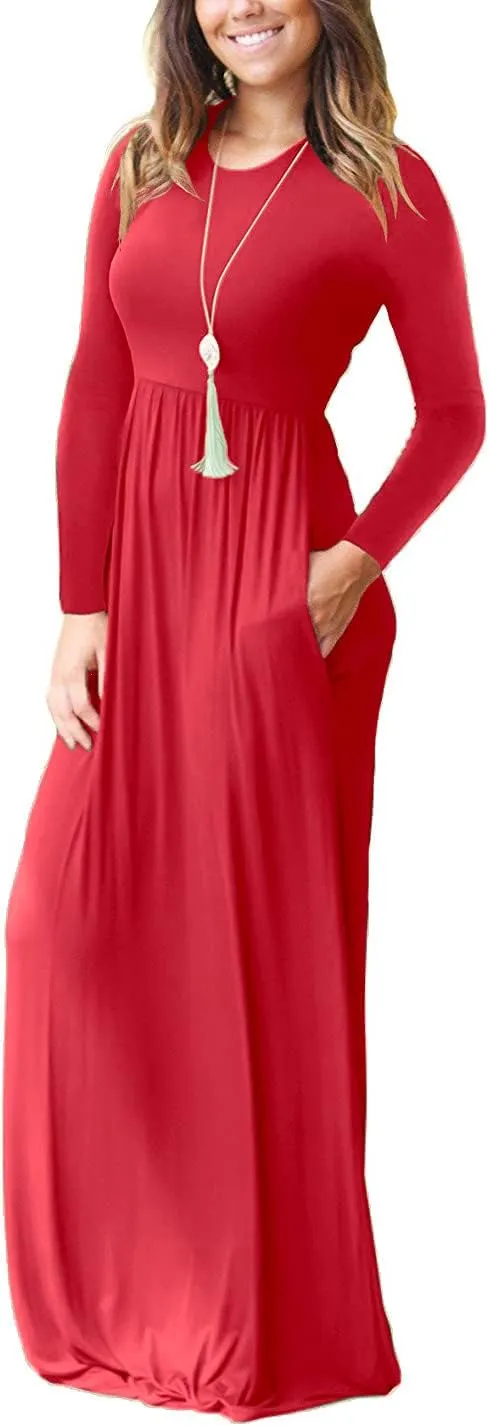 PCEAIIH Women Floral Summer Dress Casual Beach Printed Tank with Pockets Pleated Front Long Dresses