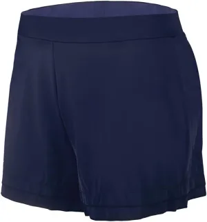 Plus-Size Swim Shorts for Women Solid Swimwear Bottoms Swim Board Shorts with Panty