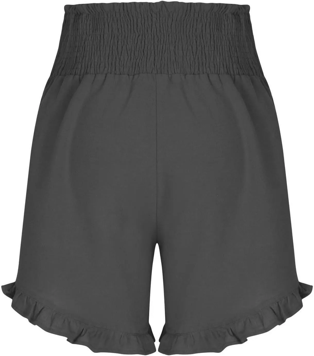Ruffle Shorts Women Casual Loose High Waisted Boho Flowy Shorts Lightweight Summer Beach Short Pants 2025
