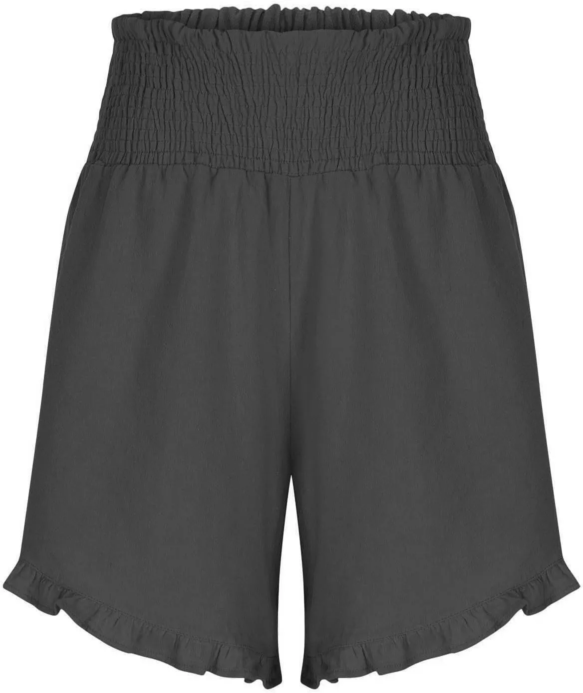 Ruffle Shorts Women Casual Loose High Waisted Boho Flowy Shorts Lightweight Summer Beach Short Pants 2025
