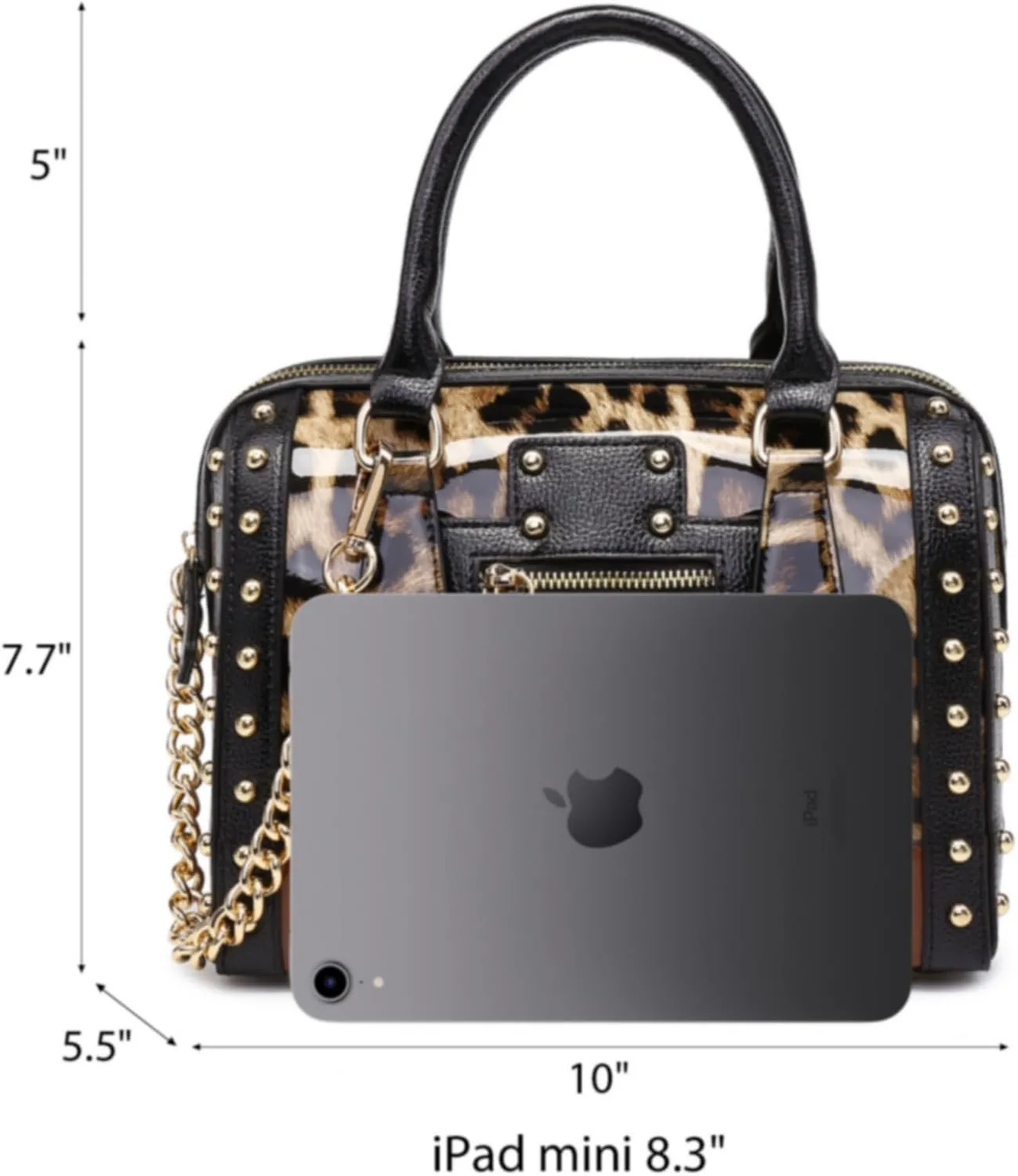 Shiny Patent Faux Leather Handbags Women Barrel Purses Top Handle Satchel Bags Shoulder Bag (Large Orange)