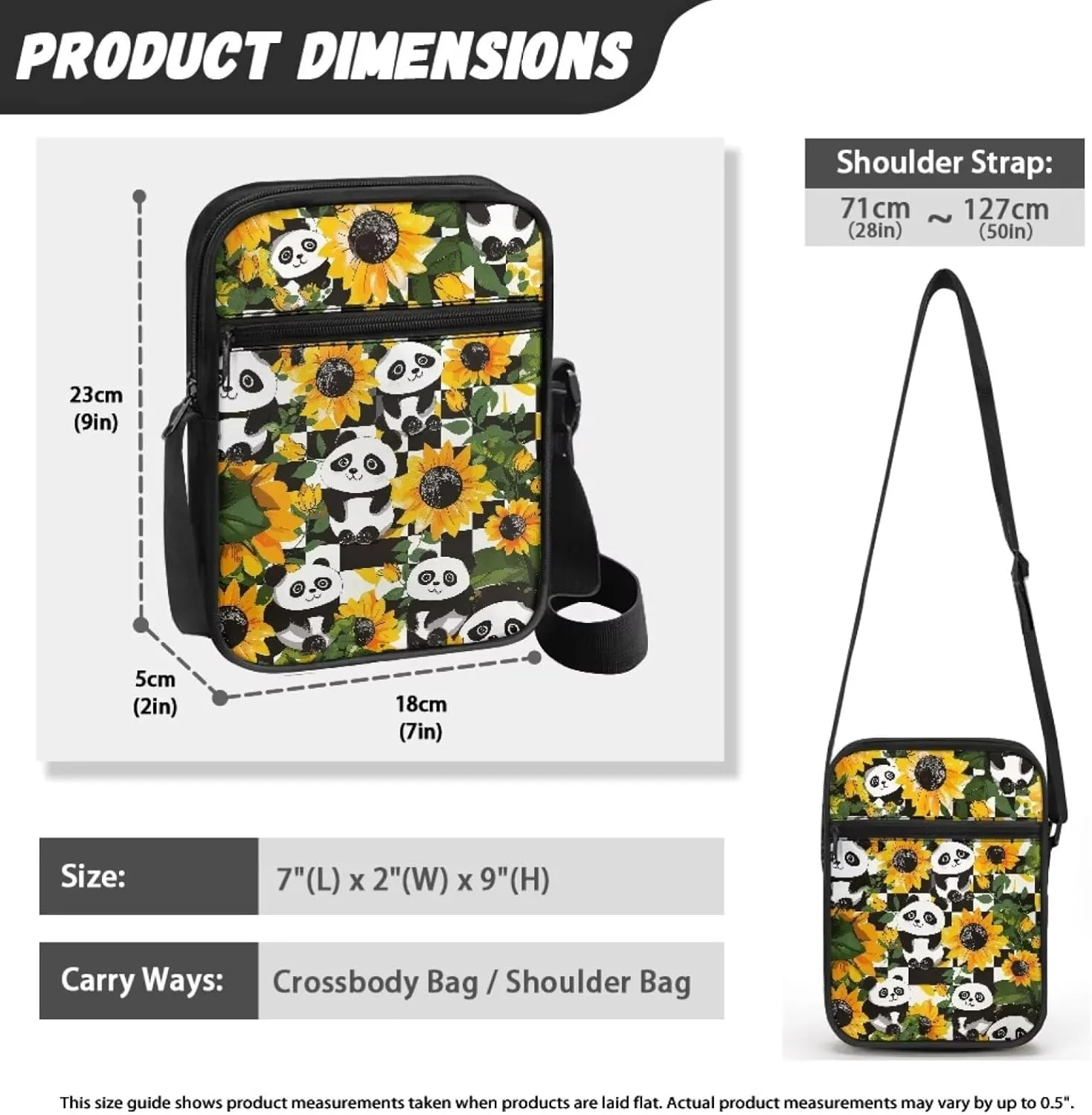 Small Messenger Bags Purses for Women Crossbody Shoulder Bag with Zipper Pockets
