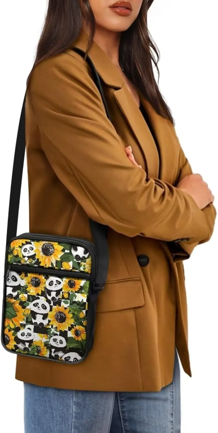 Small Messenger Bags Purses for Women Crossbody Shoulder Bag with Zipper Pockets