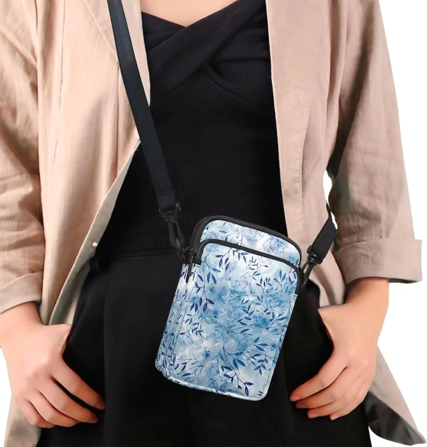 Small Messenger Bags Travel Satchel Sling Bag Phone Purses Wallet Bag for Women Men