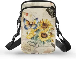 Small Messenger Bags Travel Satchel Sling Bag Phone Purses Wallet Bag for Women Men