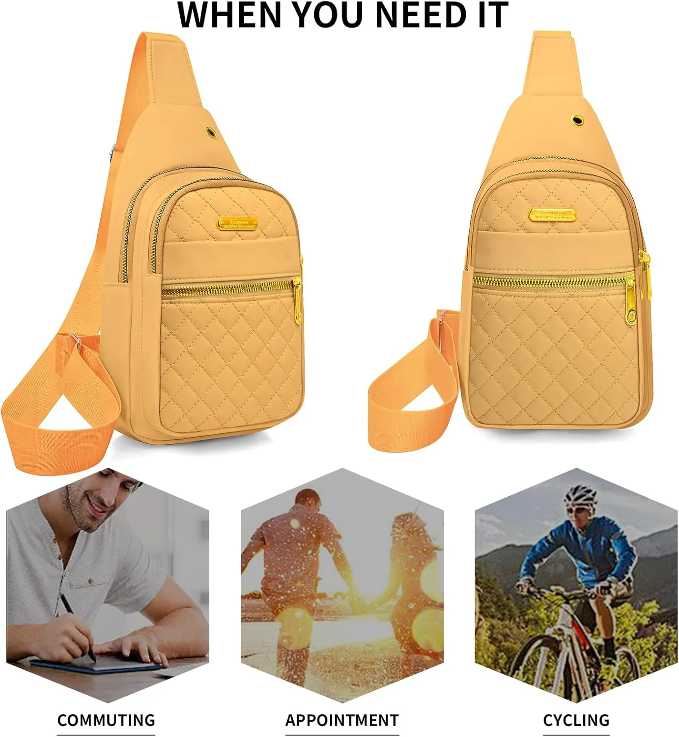 Small Sling Bag For Women Men Casual Crossbody Sling Backpack
