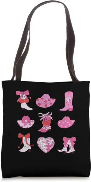 Southern Cowgirl Pink Boots - Cowgirl Country Tote Bag