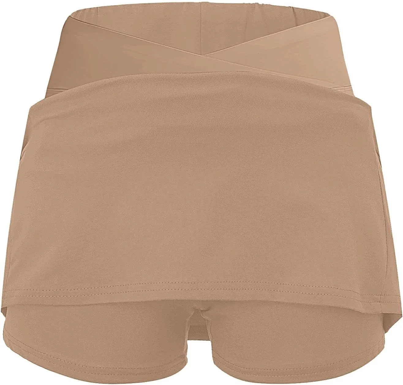 Tennis Skirt for Women Crossover High Waisted Pleated Golf Skorts Athletic Workout Skirts Knee Length Skorts Skirts