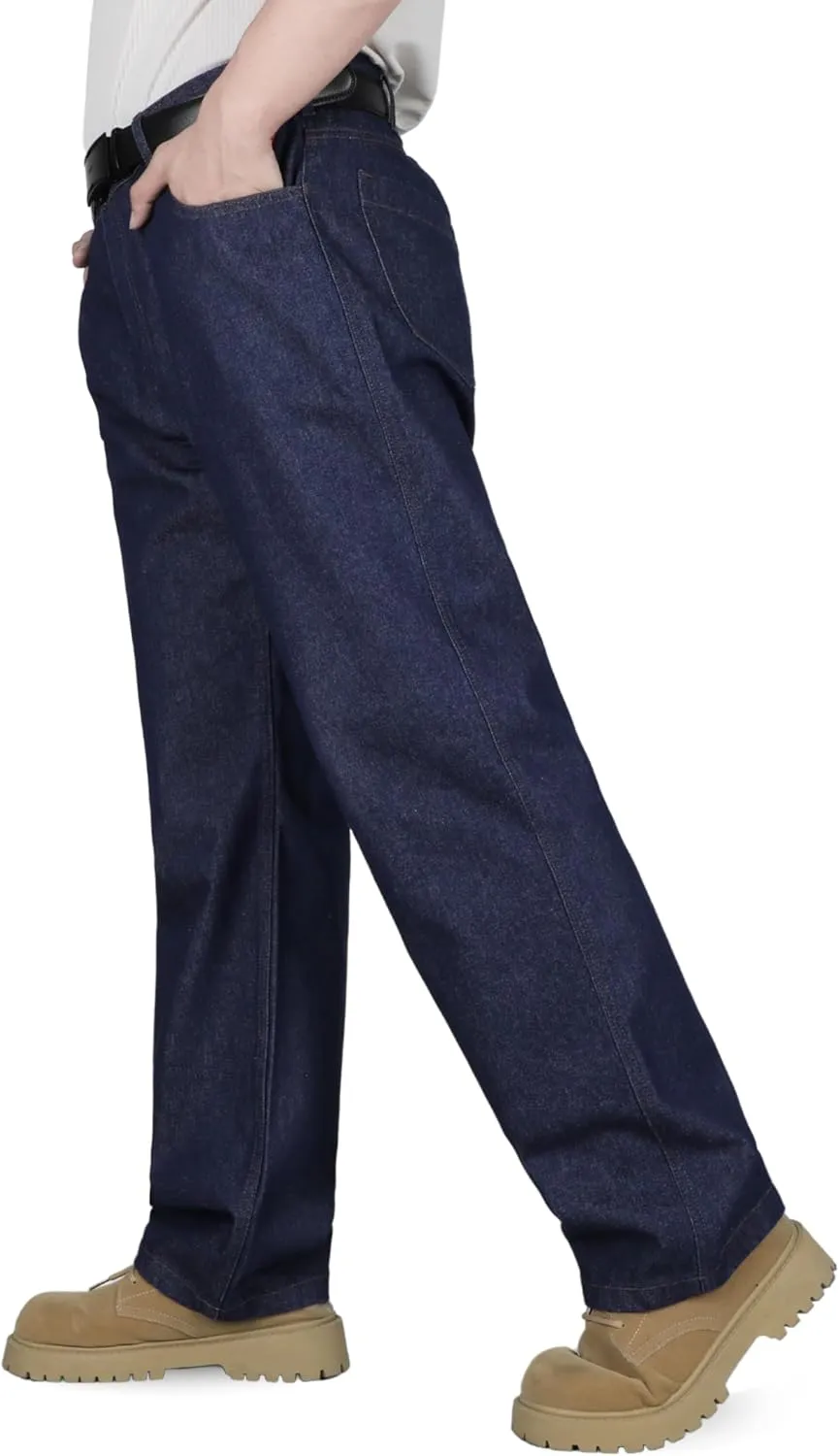 TICOMELA FR Pants for Men Flame Resistant Carpenter 100% Cotton Pre-Washed Fire Retardant Jeans