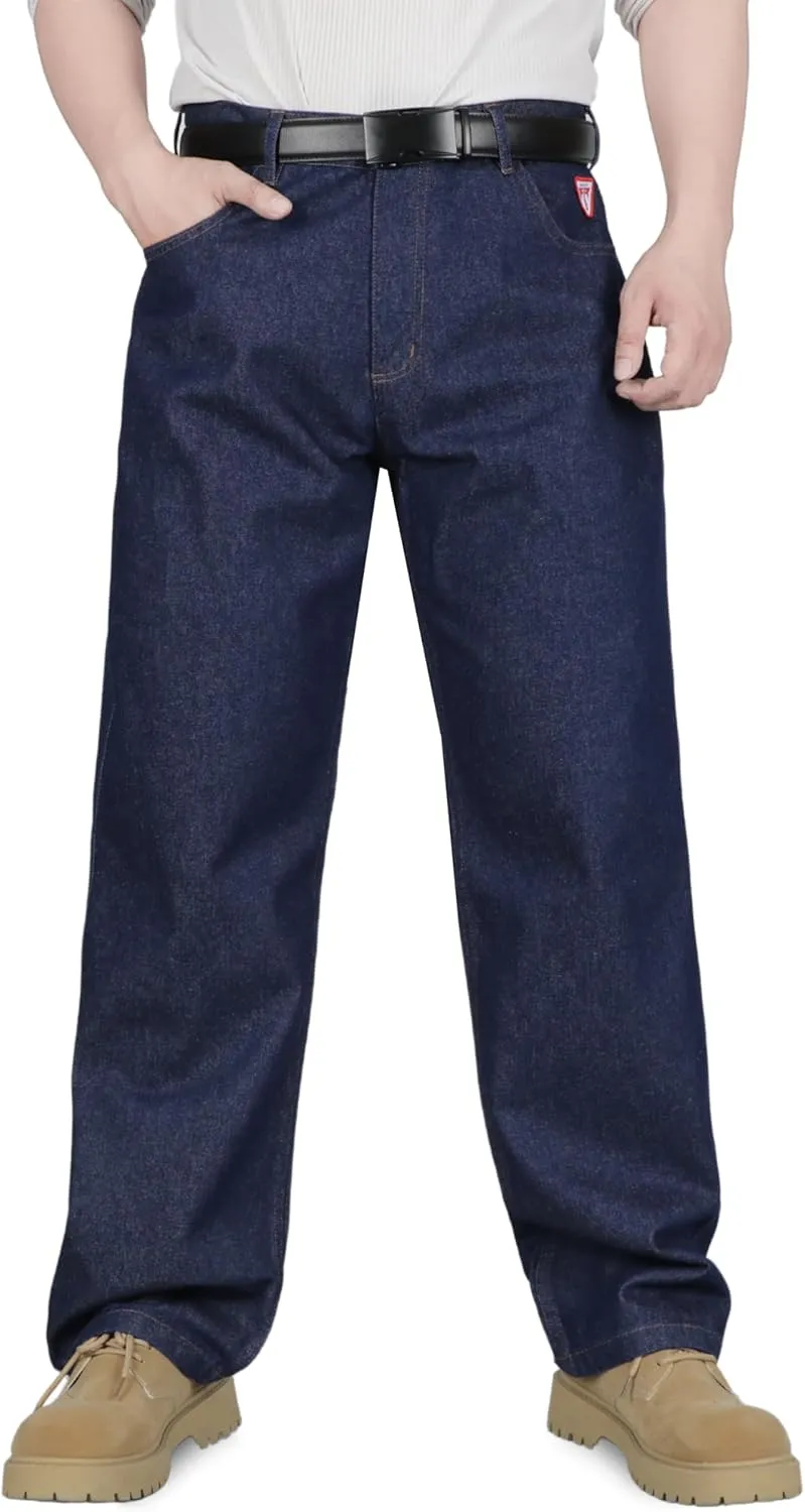 TICOMELA FR Pants for Men Flame Resistant Carpenter 100% Cotton Pre-Washed Fire Retardant Jeans