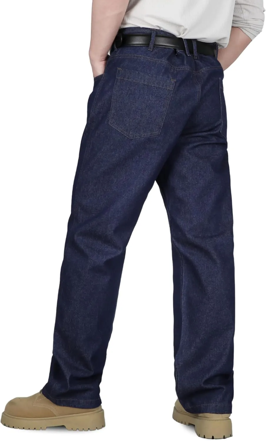 TICOMELA FR Pants for Men Flame Resistant Carpenter 100% Cotton Pre-Washed Fire Retardant Jeans