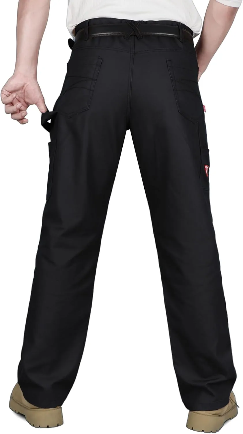 TICOMELA FR Pants for Men Flame Resistant Carpenter 100% Cotton Pre-Washed Fire Retardant Jeans