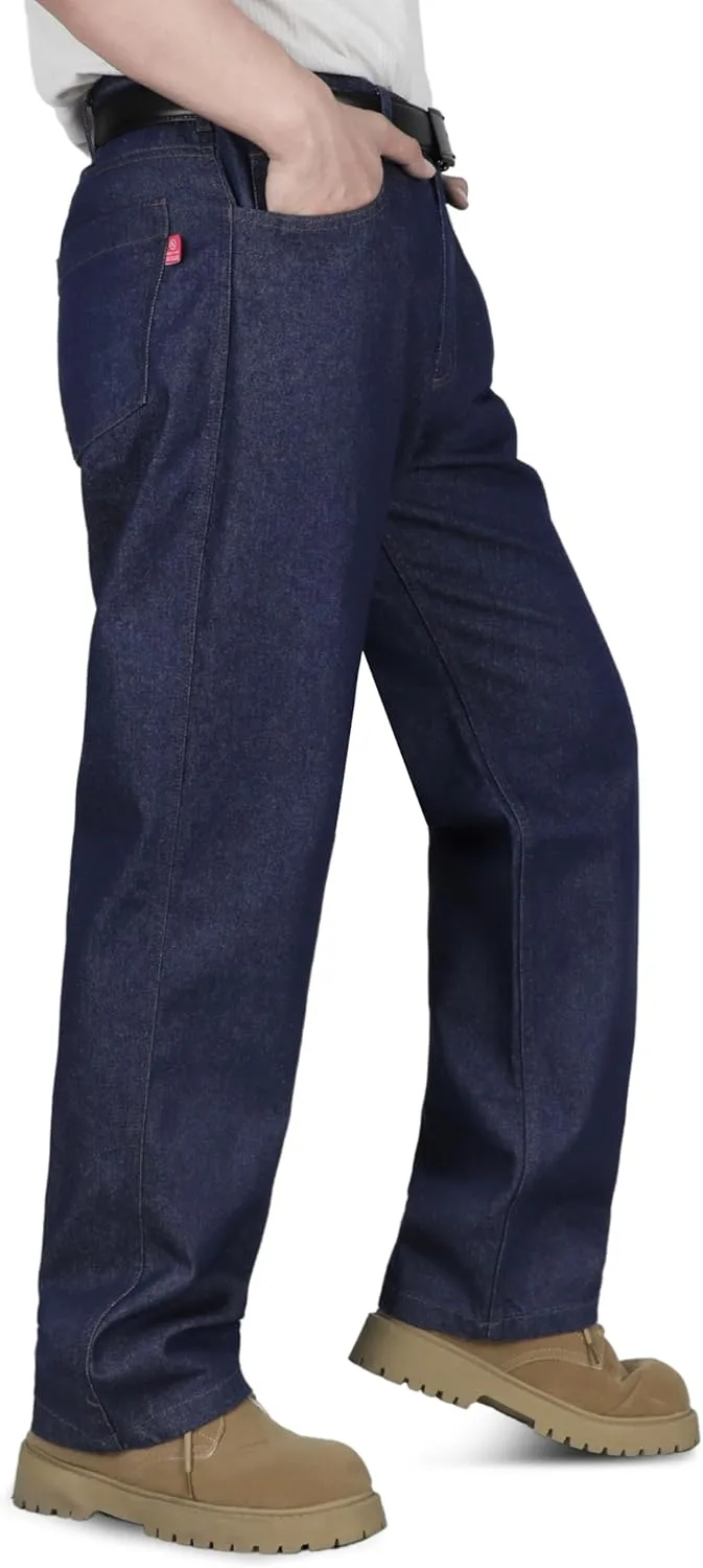 TICOMELA FR Pants for Men Flame Resistant Carpenter 100% Cotton Pre-Washed Fire Retardant Jeans
