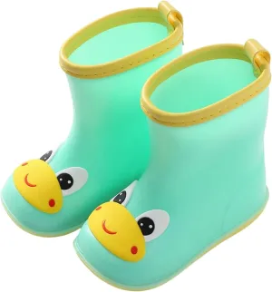 Toddler Rain Boots Duck Cartoon Children Rain Shoes Boys and Girls Water Shoes Baby Waterproof Shoes for Toddler Shoes
