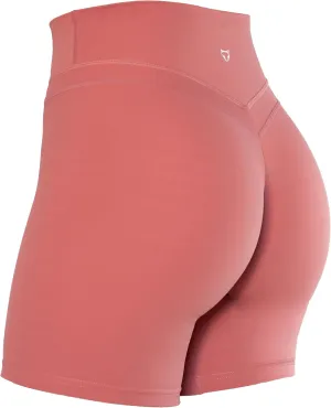 TomTiger Yoga Shorts for Women Tummy Control High Waist Biker Shorts Exercise Workout Butt Lifting Tights Women's Short Pants