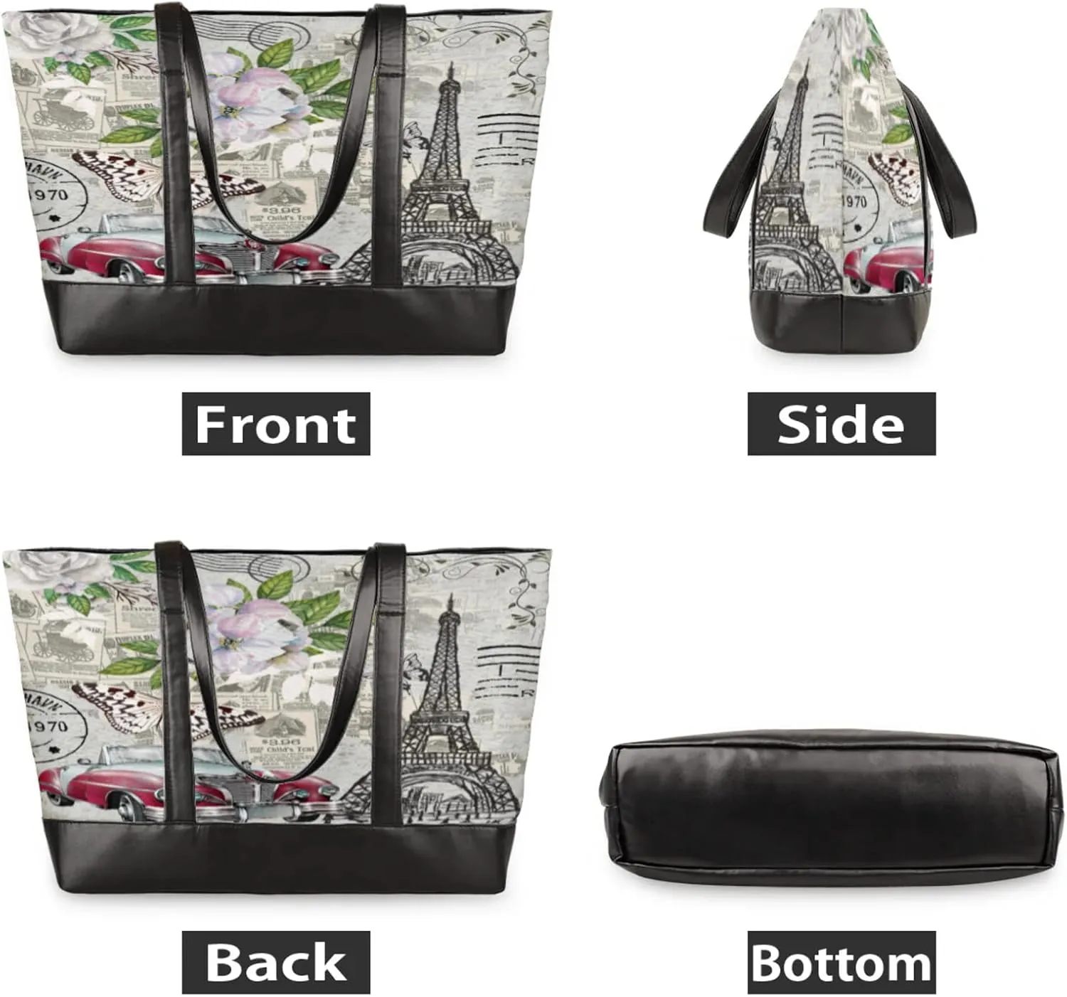 Tote Bag for Women with Zipper, Laptop Tote Bags Laptop Sleeve Case Shoulder Bag Messenger Bags
