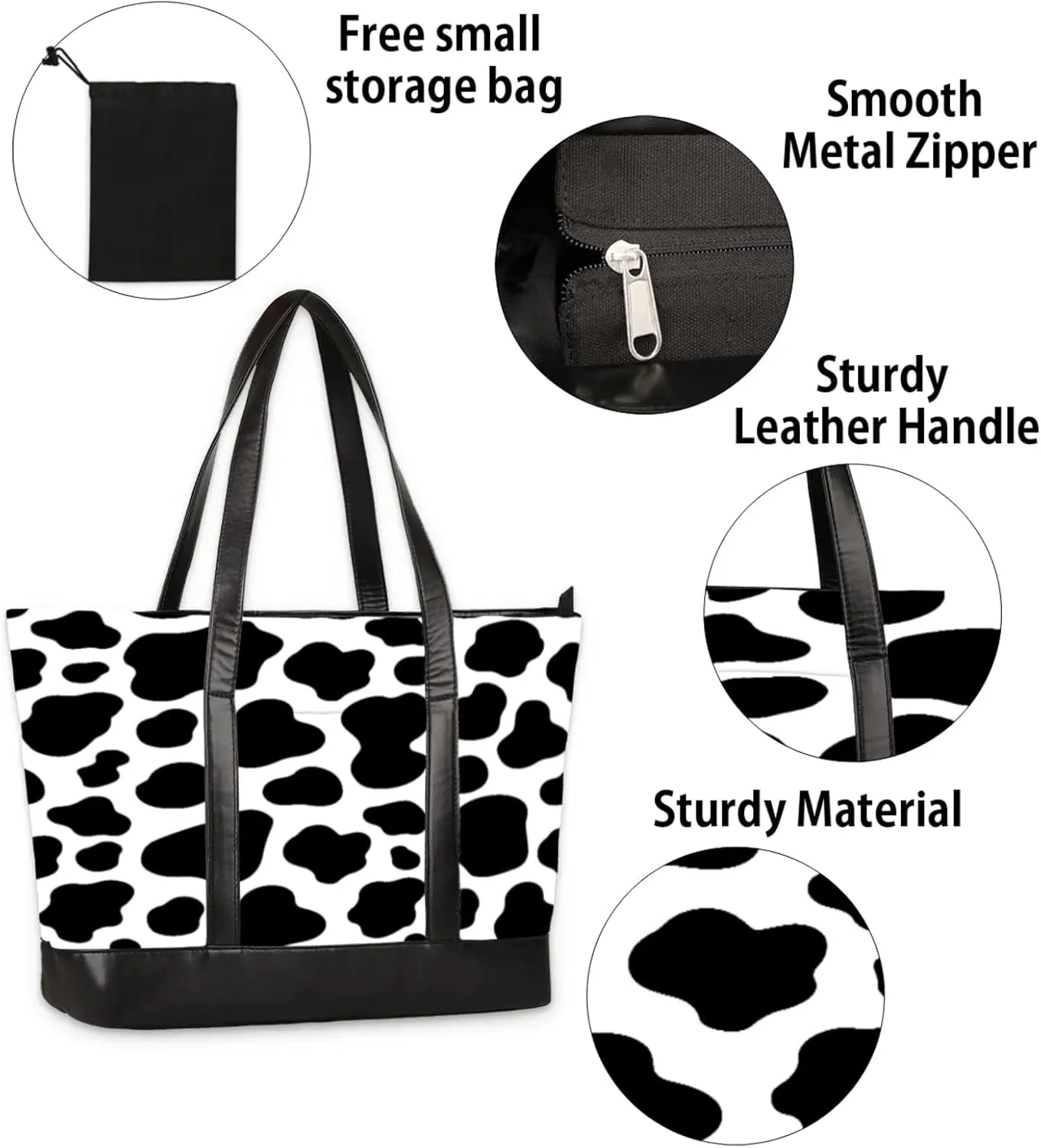 Tote Bag for Women with Zipper, Laptop Tote Bags Laptop Sleeve Case Shoulder Bag Messenger Bags