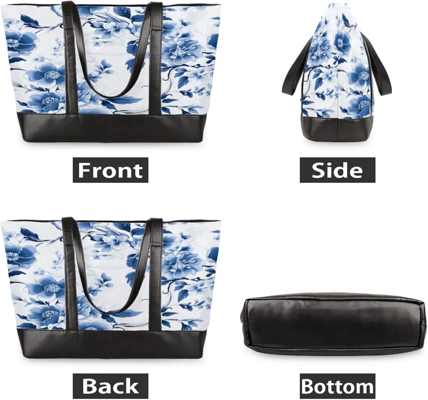 Tote Bag for Women with Zipper, Laptop Tote Bags Laptop Sleeve Case Shoulder Bag Messenger Bags