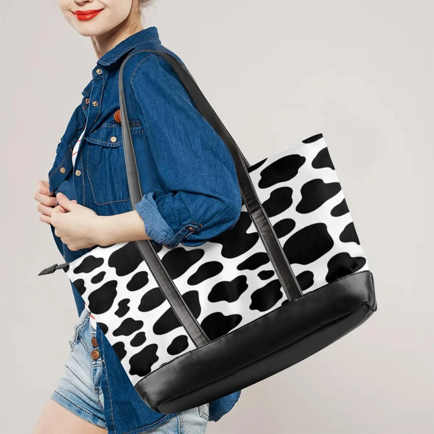 Tote Bag for Women with Zipper, Laptop Tote Bags Laptop Sleeve Case Shoulder Bag Messenger Bags
