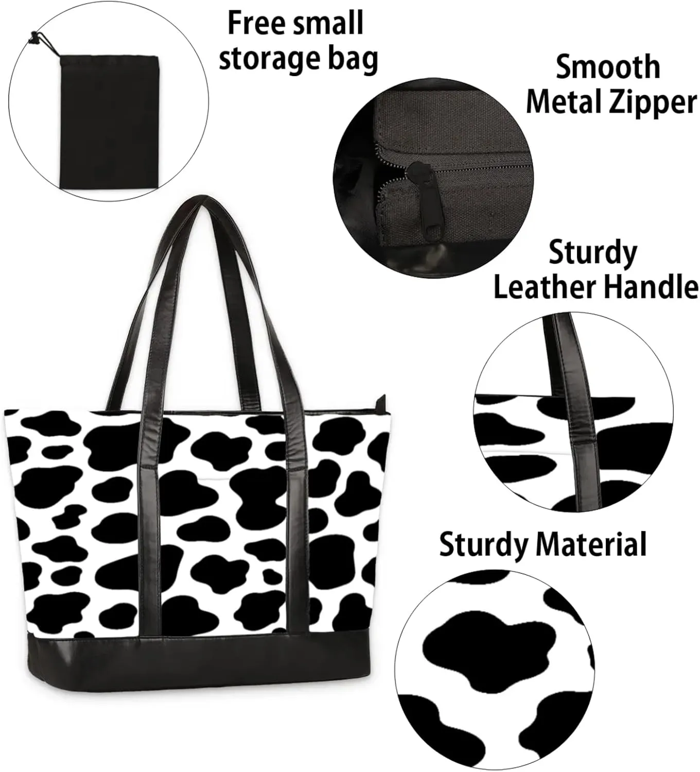 Tote Bag for Women with Zipper, Laptop Tote Bags Laptop Sleeve Case Shoulder Bag Messenger Bags