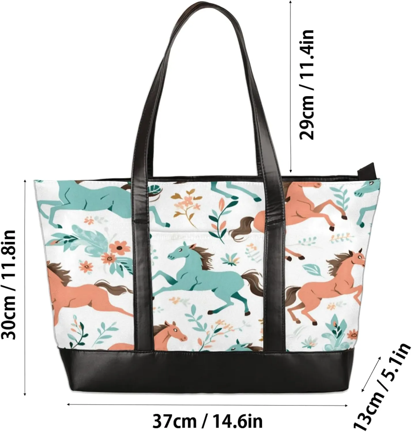 Tote Bag for Women with Zipper, Laptop Tote Bags Laptop Sleeve Case Shoulder Bag Messenger Bags