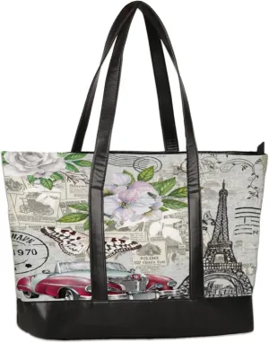 Tote Bag for Women with Zipper, Laptop Tote Bags Laptop Sleeve Case Shoulder Bag Messenger Bags