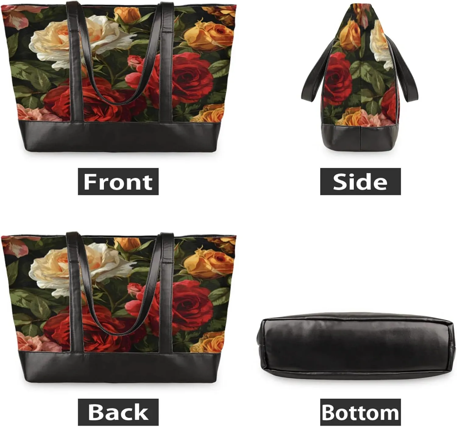 Tote Bag for Women with Zipper, Laptop Tote Bags Laptop Sleeve Case Shoulder Bag Messenger Bags