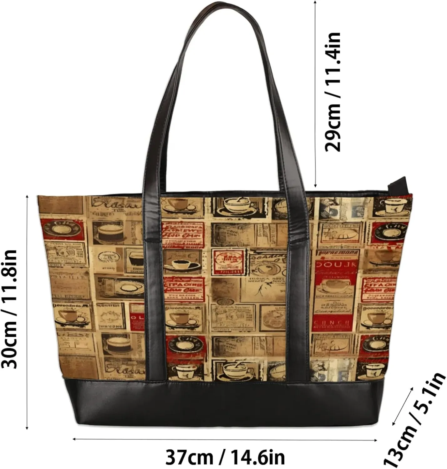 Tote Bag for Women with Zipper, Laptop Tote Bags Laptop Sleeve Case Shoulder Bag Messenger Bags