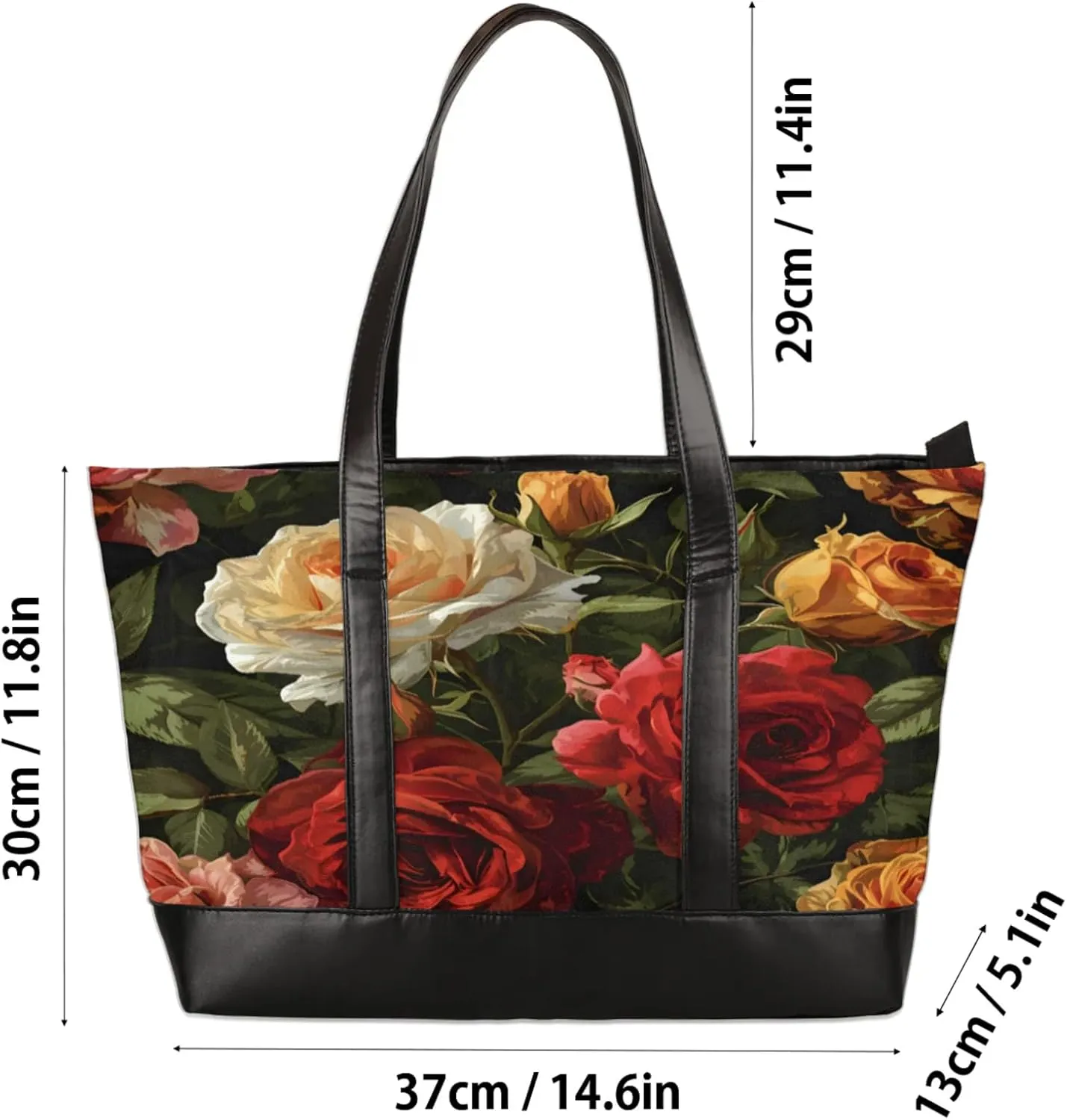 Tote Bag for Women with Zipper, Laptop Tote Bags Laptop Sleeve Case Shoulder Bag Messenger Bags