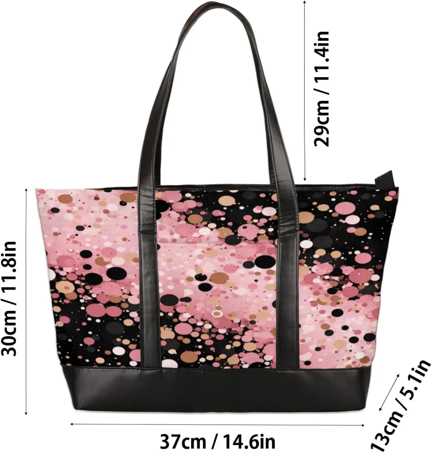 Tote Bag for Women with Zipper, Laptop Tote Bags Laptop Sleeve Case Shoulder Bag Messenger Bags