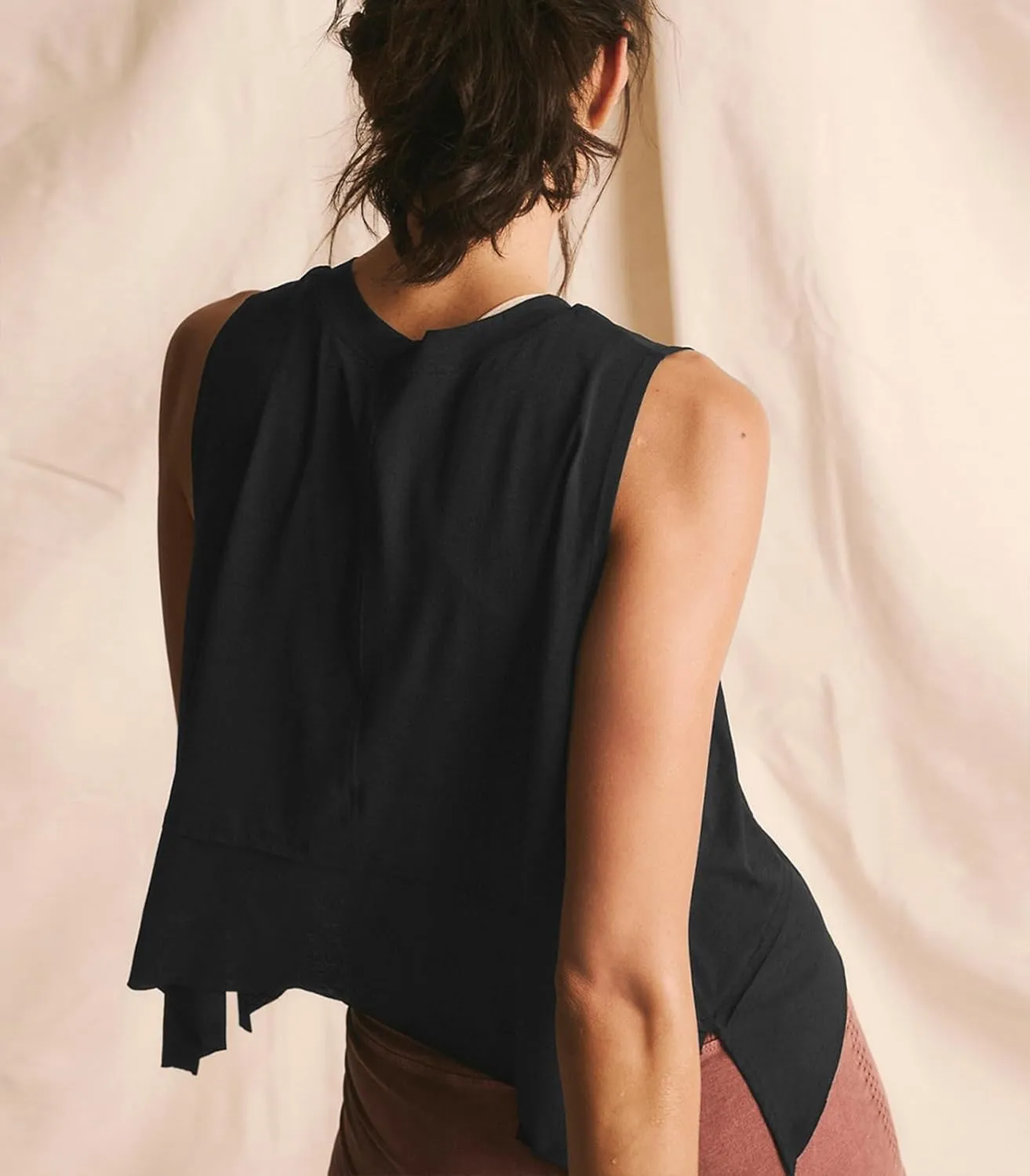Women Workout Tank Tops Sleeveless Loose Athletic Yoga Running Gym Vest Asymmetrical Flowy Shirts